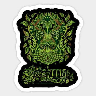 Green Man Sticker